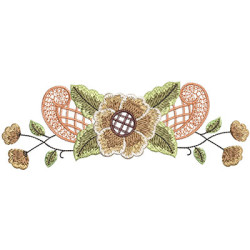 Matriz De Bordado Arranjo De Flores 1
