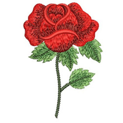 Embroidery Design Rose 9 Cm