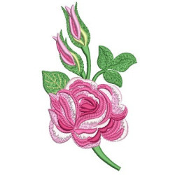 Embroidery Design Rose 27
