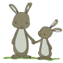 Embroidery Design Bunnys 4