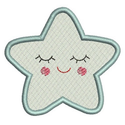 Diseño Para Bordado Estrella Cute