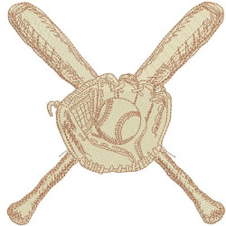 Matriz De Bordado Luva De Beisebol E Tacos