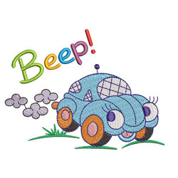 Embroidery Design Fusca Beep