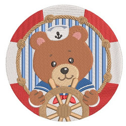 Matriz De Bordado Urso Marinheiro 2