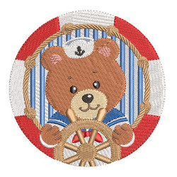Embroidery Design Bear Sea 3