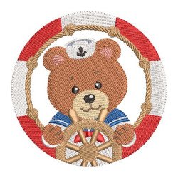 Embroidery Design Bear Sea 4
