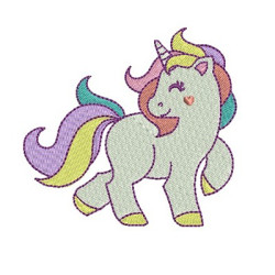 Diseño Para Bordado Unicornio 3