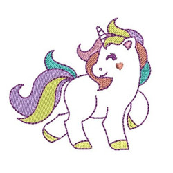 Diseño Para Bordado Unicornio 4