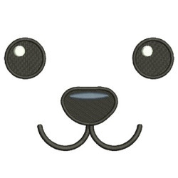 Embroidery Design Face Pup 1