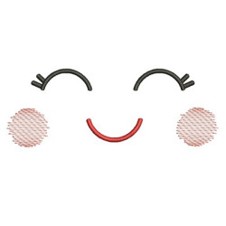 Embroidery Design Cute Face 2