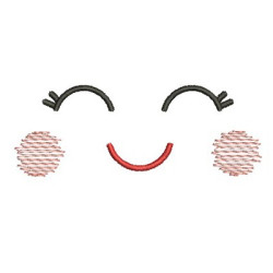Embroidery Design Cute Face 3