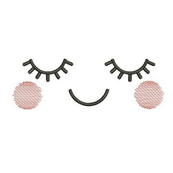 Embroidery Design Cute Face 6