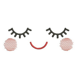 Embroidery Design Cute Face 5