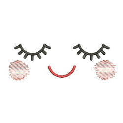 Embroidery Design Cute Face 7