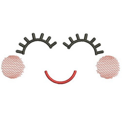 Embroidery Design Cute Face 8