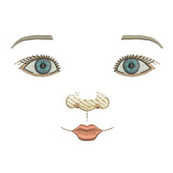 Diseño Para Bordado Rostro Muñeco Niño 1