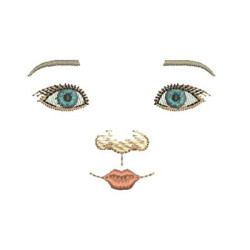 Embroidery Design Doll Face Boy 2