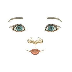 Diseño Para Bordado Rostro Muñeco Niño 2