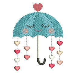 Embroidery Design Guard Rain Of Love