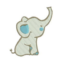 Diseño Para Bordado Elefante 3