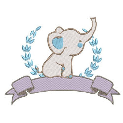 Diseño Para Bordado Elefante Con Flamma 1