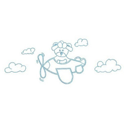 Diseño Para Bordado Aviador Contorneado 1