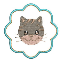 Embroidery Design Cat On Frame