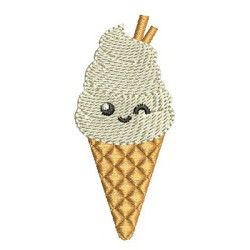 Diseño Para Bordado Helado Cute 6