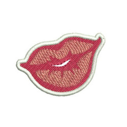 Matriz De Bordado Beijo Patch