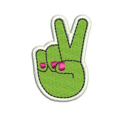 Matriz De Bordado Paz E Amor Patch