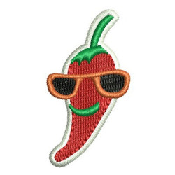 Diseño Para Bordado Pimienta Cool Patch