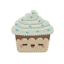 Diseño Para Bordado Cupcake Cute 1