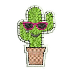 Diseño Para Bordado Cactus Cool Patch