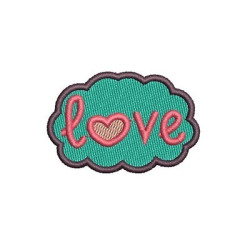 Matriz De Bordado Love Patch