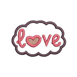 Matriz De Bordado Love Patch 2