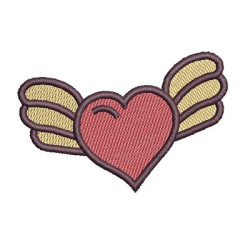 Diseño Para Bordado Corazón Cute