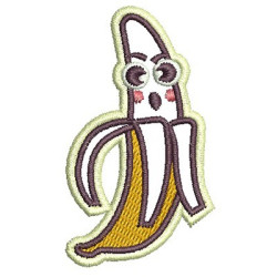 Diseño Para Bordado Banana Cute Patch 2