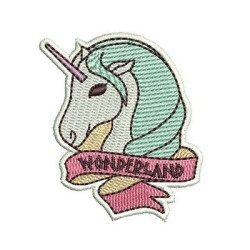 Diseño Para Bordado Unicornio Patch