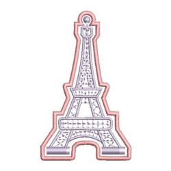 Matriz De Bordado Torre Eiffel Patch