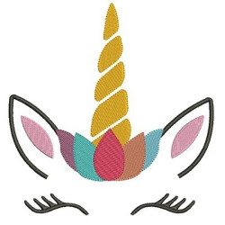 Diseño Para Bordado Unicorno 18