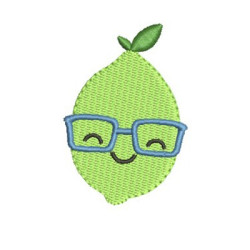 Embroidery Design Cute Lemon