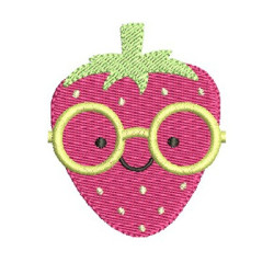 Embroidery Design Strawberry Cute