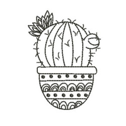 Diseño Para Bordado Cactus 3