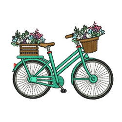 Embroidery Design Bicycle 2