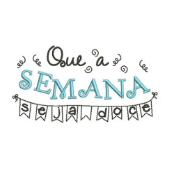 Matriz De Bordado Que A Semana Seja Doce