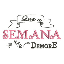 Matriz De Bordado Que A Semana Não Demore