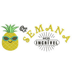 Embroidery Design May The Week Be Incredible 2 Pt