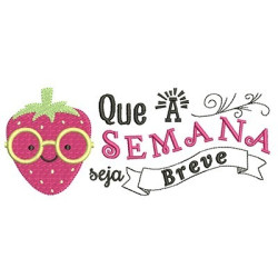 Embroidery Design The Week Is Short 2 Pt
