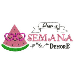 Embroidery Design The Week Do Not Delay 2 Pt