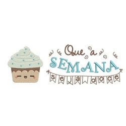 Embroidery Design The Week Is Sweet 3 Pt